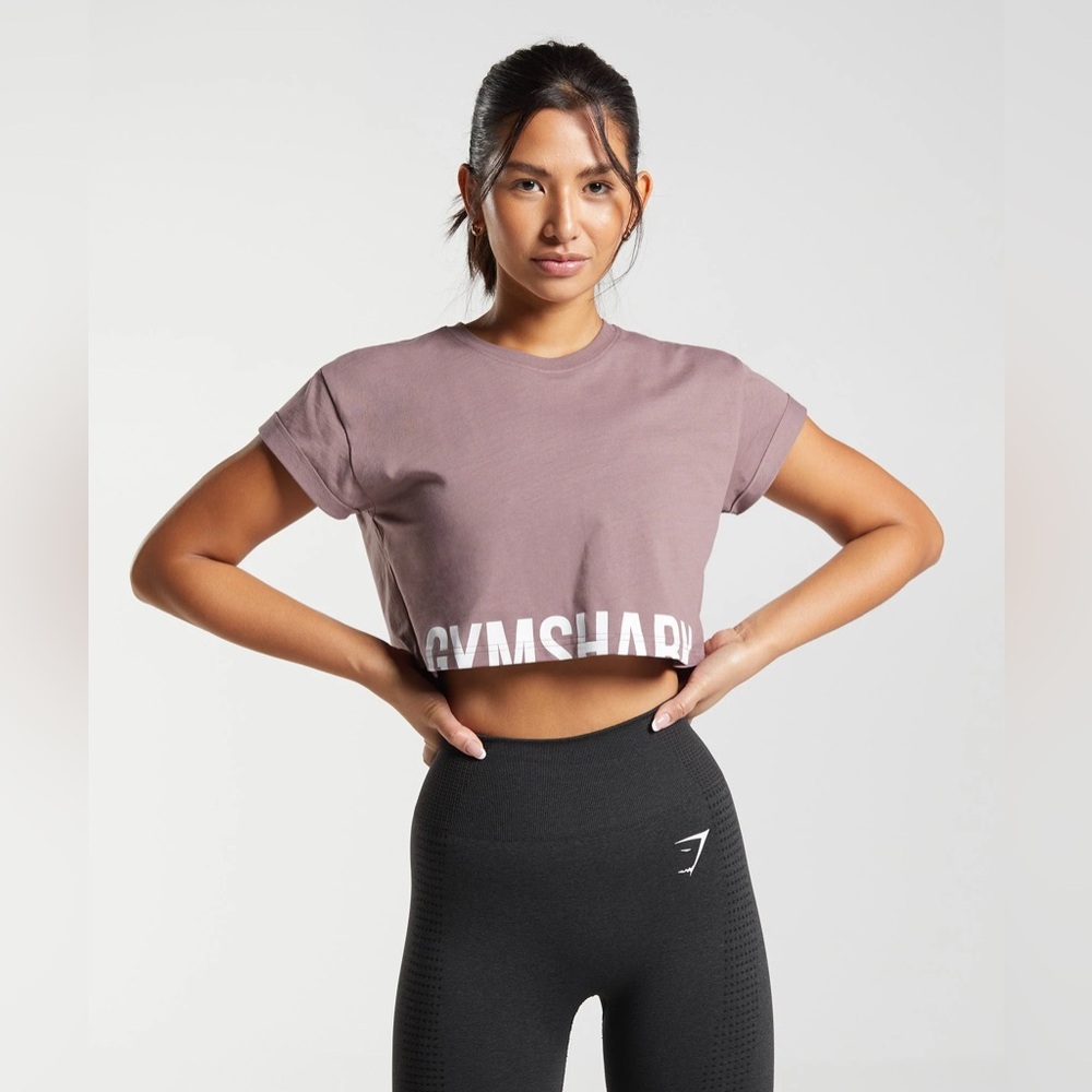 Gymshark Fraction Cropped Tee